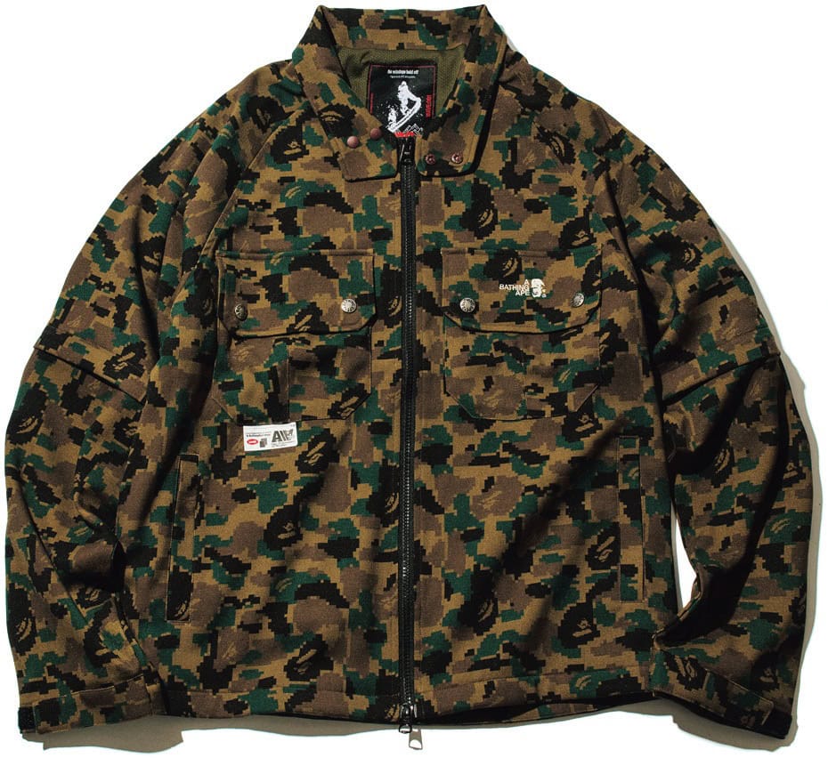 倉石一樹氏とA BATHING APE®の新コレクション／DIGITAL ABC CAMO DETACHABLE ZIP JACKET