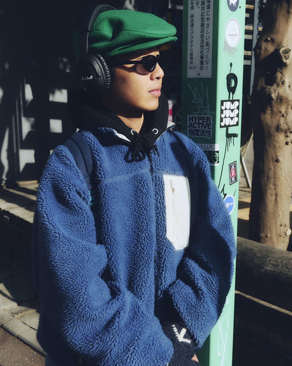 【スナップ】フリースと手袋によって「誰が見てもあったかそうな格好」が完成