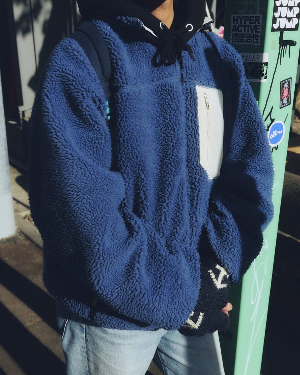 【スナップ】フリースと手袋によって「誰が見てもあったかそうな格好」が完成