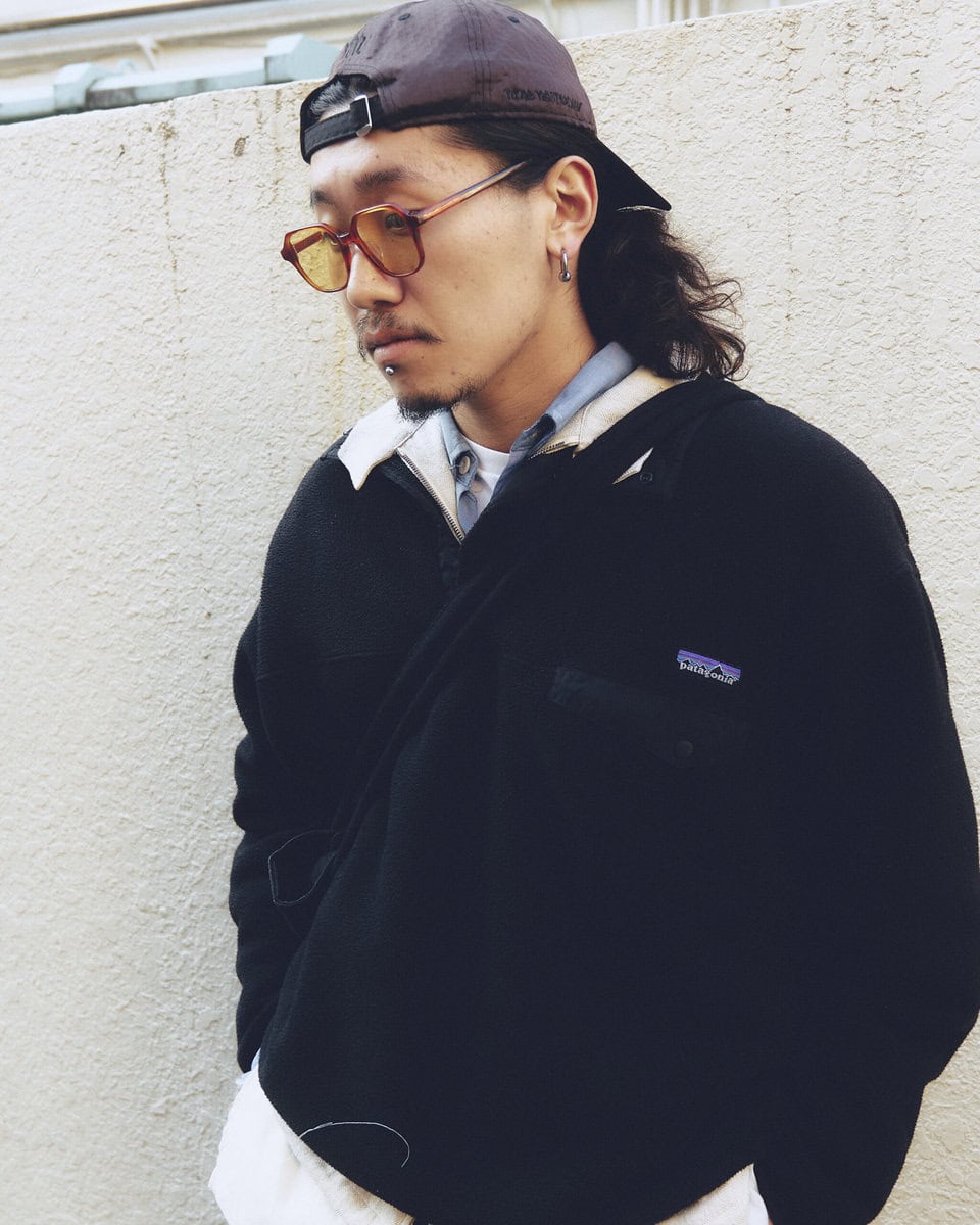 【スナップ】寒いので（？）とにかくレイヤード！ユニークなサングラスにも視線集中