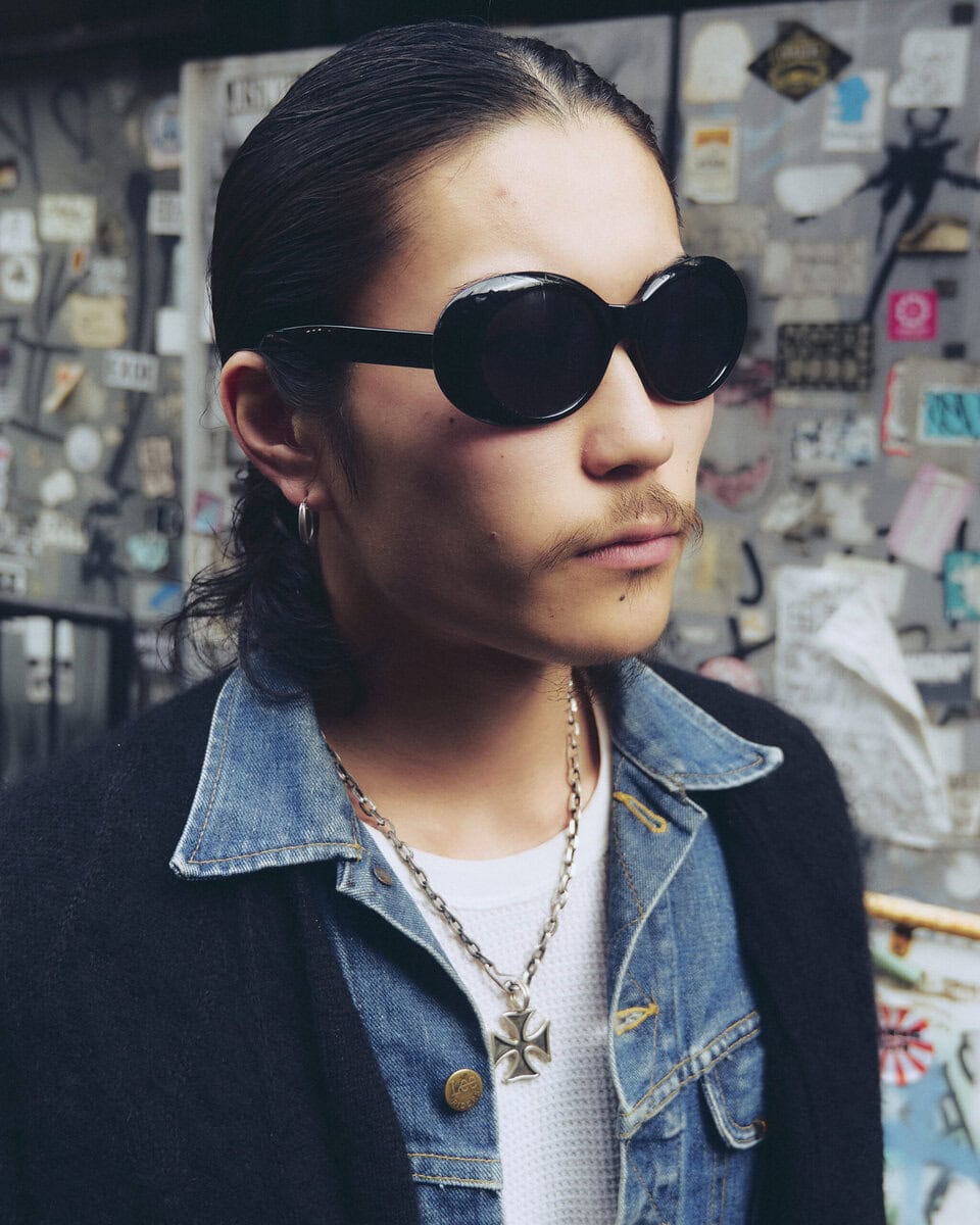 【スナップ】Leeの短丈Gジャンをインナー使いしているのが肝