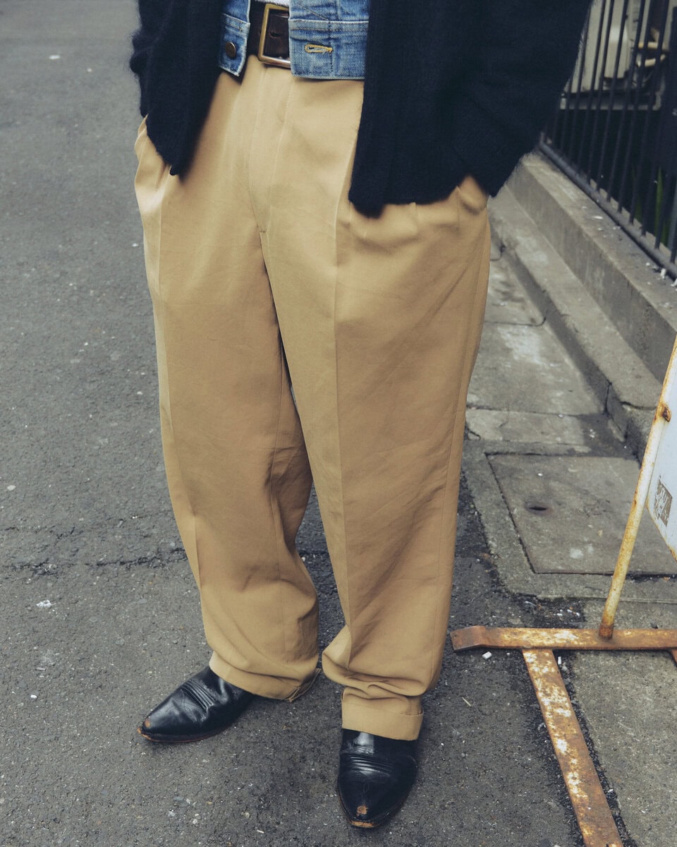 【スナップ】Leeの短丈Gジャンをインナー使いしているのが肝