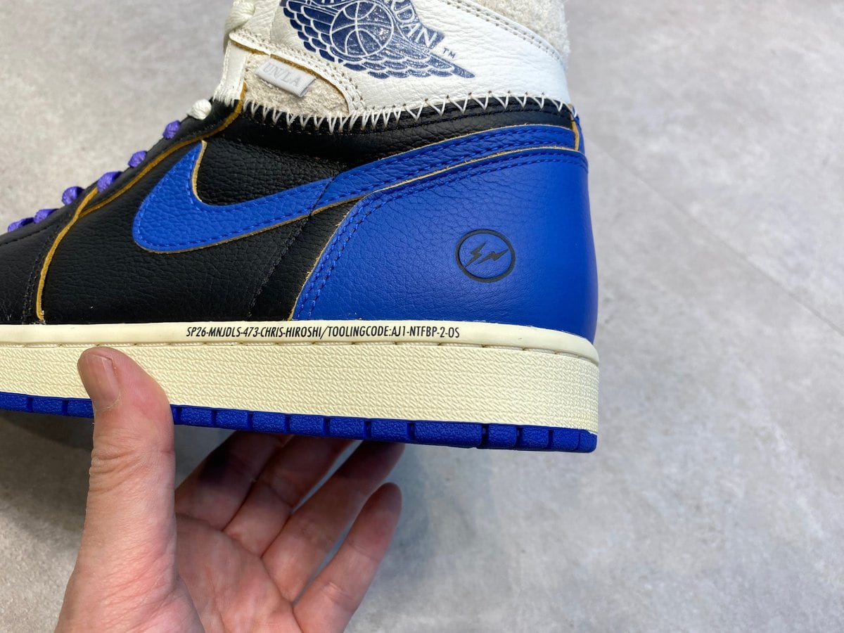 fragment design × UNION × Nike（フラグメントデザイン × ユニオン × ナイキ）のエアジョーダン1 ハイ OG "スポーツロイヤル"