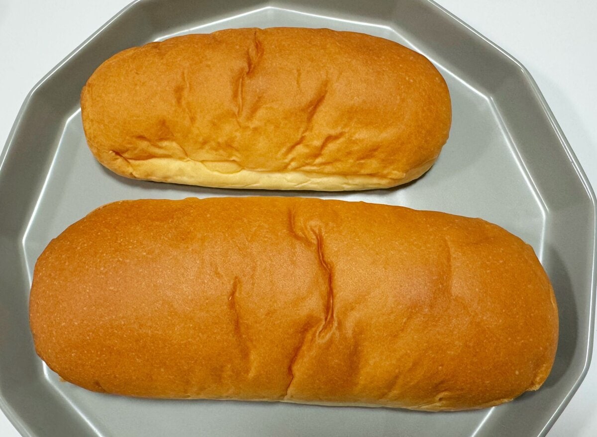 通常のコッペパンと比較