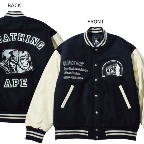 倉石一樹氏とA BATHING APE®の新コレクション／MULTI LOGO VARSITY DOWN JACKET