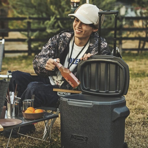 コールマンのホイールクーラー28QT（ジェットブラック）