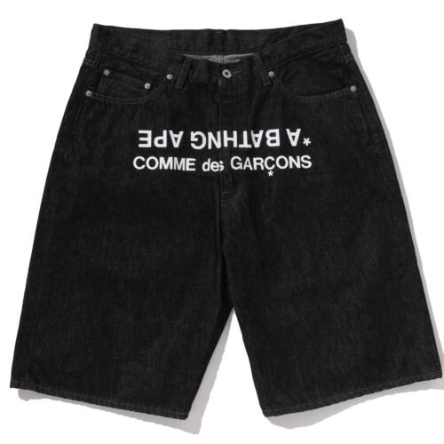 CDG OSAKA X BAPE RELAXED FIT DENIM SHORTS ¥38,500