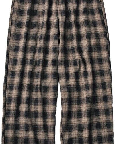 DAWNCE［ダウンス］のチェックルーズパンツ