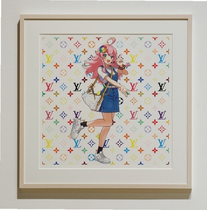 東京・元麻布のカイカイキキギャラリーで開催された、「ジャポニズム」をテーマにした村上隆さんの版画展