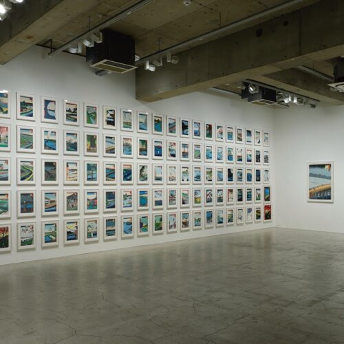 東京・元麻布のカイカイキキギャラリーで開催された、「ジャポニズム」をテーマにした村上隆さんの版画展