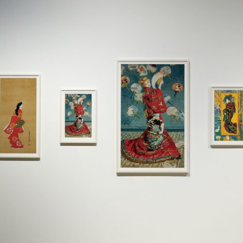 東京・元麻布のカイカイキキギャラリーで開催された、「ジャポニズム」をテーマにした村上隆さんの版画展