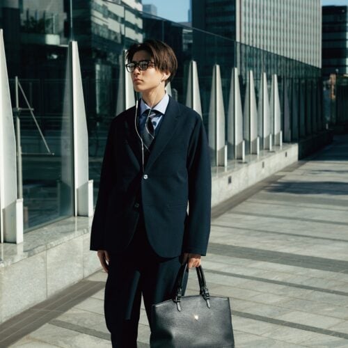 一枚で休日のきれいめカジュアルにも着回しできる『エディフィス×ミズノ』のジャケット