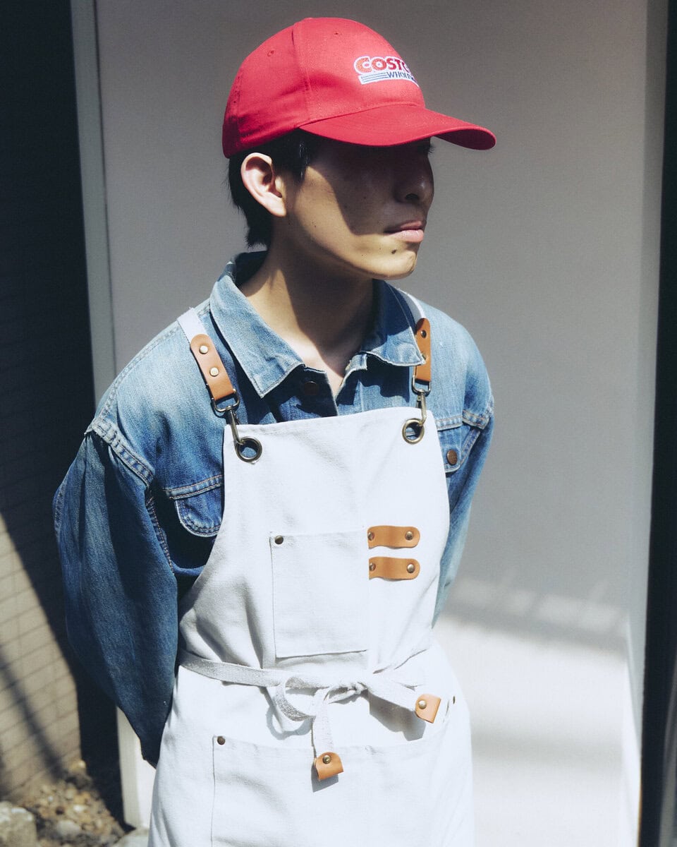 【スナップ】“大事な”Gジャンをメインに、エプロンでらしさを演出