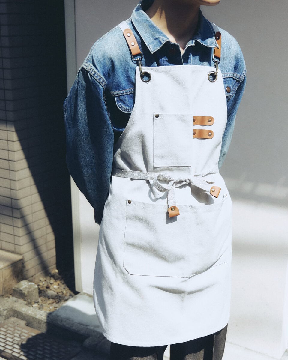 【スナップ】“大事な”Gジャンをメインに、エプロンでらしさを演出