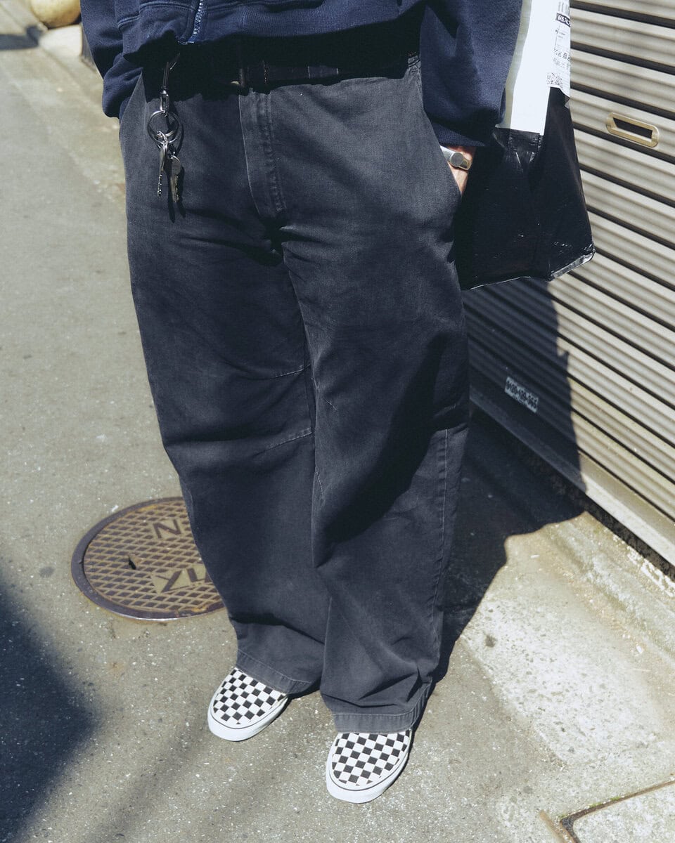 【30代スナップ】足元のヴァンズスリッポンでストリート感を演出
