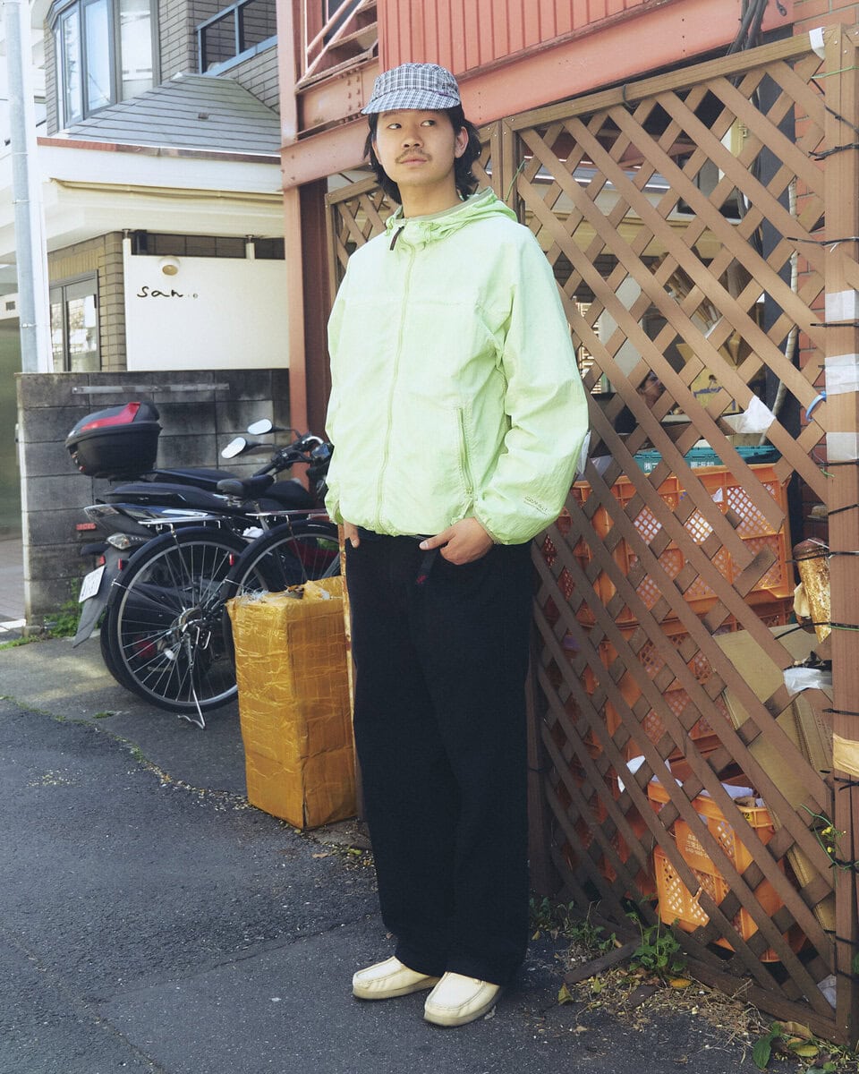 【20代スナップ@渋谷】上下グラミチで揃えた春色アクティブコーデ