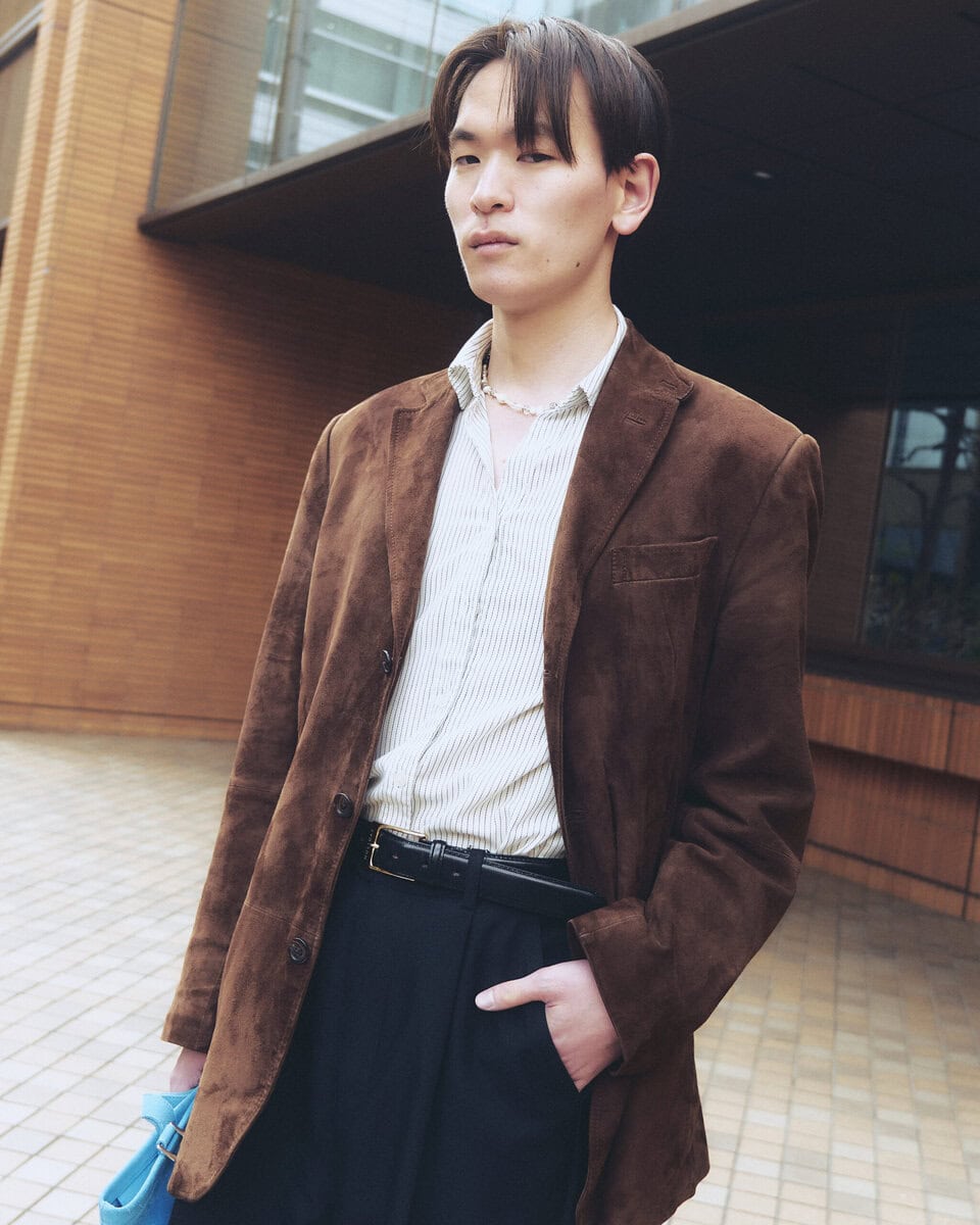 【スナップ】クラシックな中に色気を!ジャケット&シャツ合わせの妙