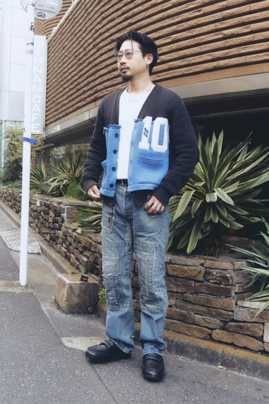 【スナップ】短丈カーディガン&白Tインで軽やかに春らしく