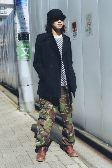 【スナップ】チェッカー柄×迷彩柄でもまとまって見えるワケ