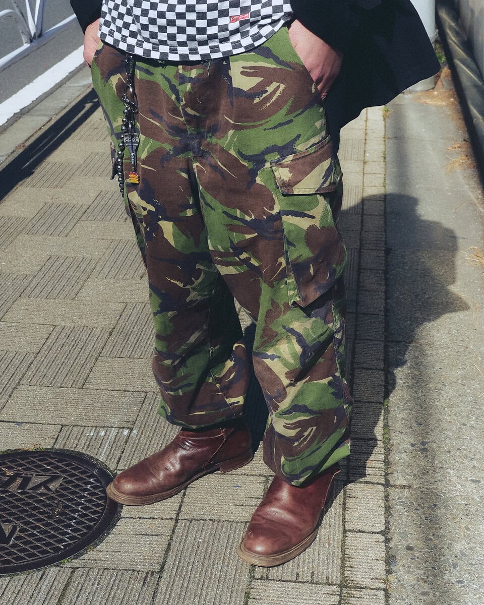 【スナップ】チェッカー柄×迷彩柄でもまとまって見えるワケ