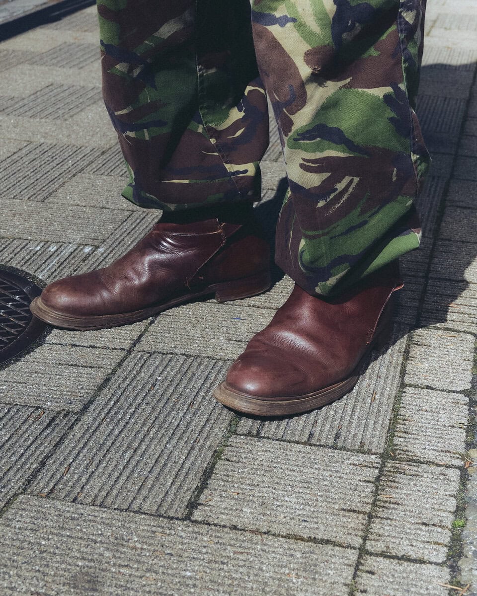 【スナップ】チェッカー柄×迷彩柄でもまとまって見えるワケ