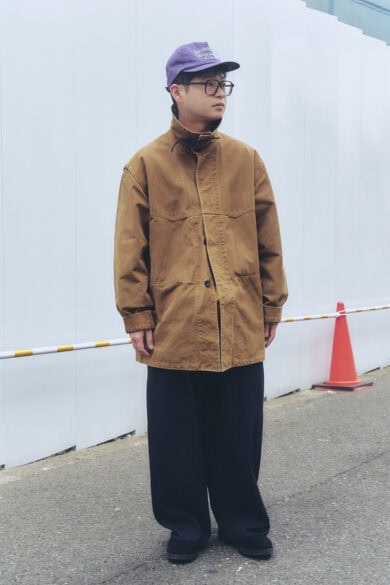 【20代スナップ】キャップのパープルの色みが絶妙なくすみ感