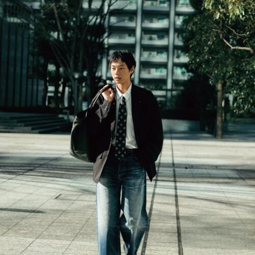 一枚で休日のきれいめカジュアルにも着回しできる『フレッシュサービス』のジャケット