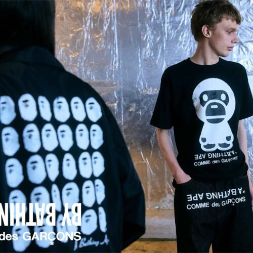 A BATHING APE®（ア ベイシング エイプ®、以下BAPE®）とCOMME des GARÇONS（コム デ ギャルソン）による2026SS COLLECTIONが登場。「BAPE STORE® コム デ ギャルソン大阪」限定で発売されるカプセルコレクションとなっている。