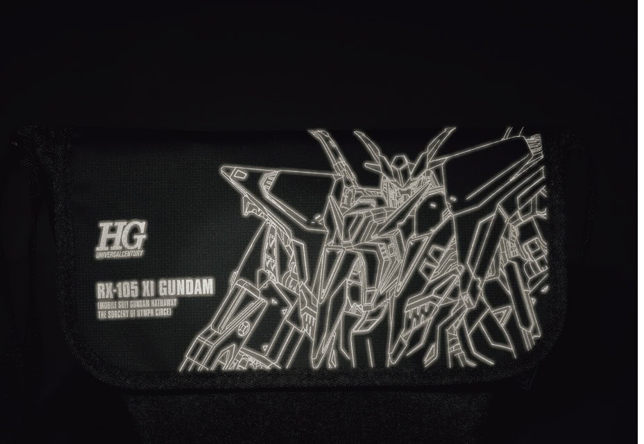 smart7月号特別付録「HG 1/144 Ξクスィ―ガンダム」デザインリフレクタープリントメッセンジャーバッグ