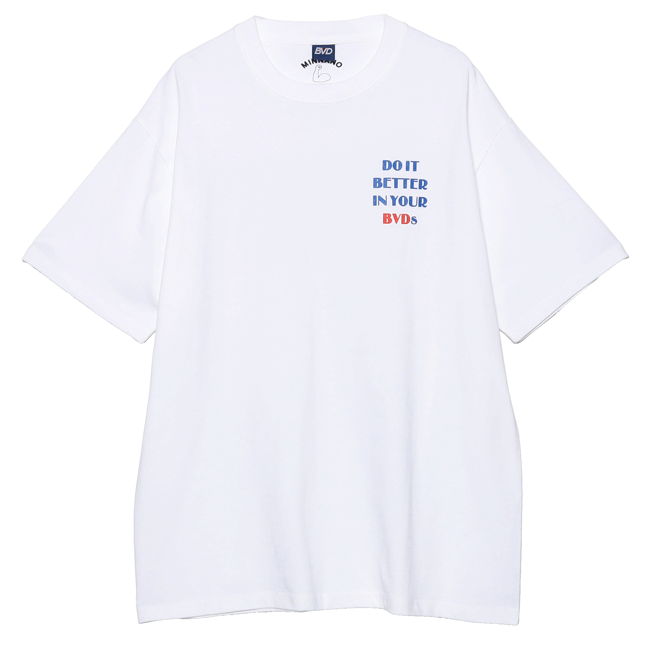 B.V.D. × MINNANO (DO IT BETTER) TEE ¥7,700