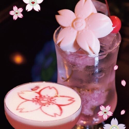 桜フロート、桜ジンサワー
