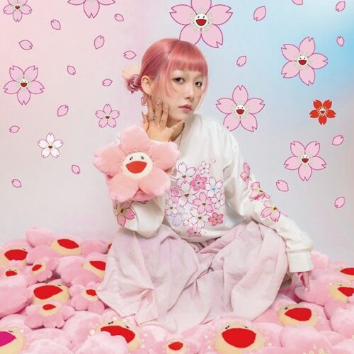 Cherry Blossom Pochette Coral Pink、 Cherry Blossom Cushion