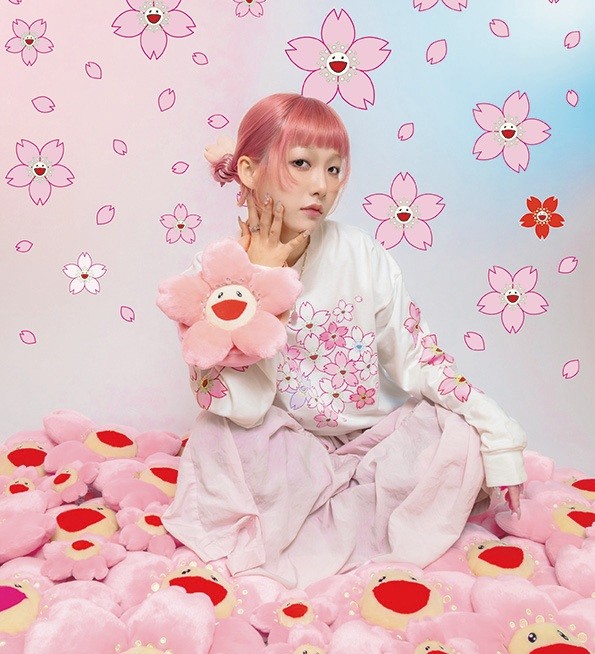Cherry Blossom Pochette Coral Pink、 Cherry Blossom Cushion