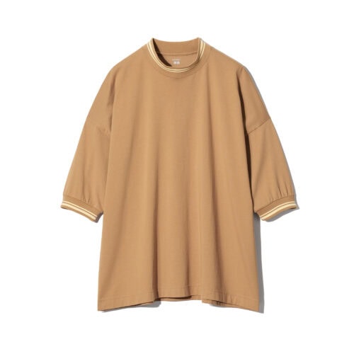 スーピマコットンオーバーサイズTシャツ ブラウン