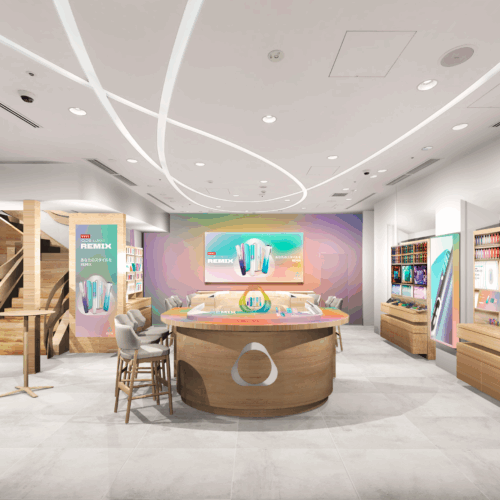 数量限定「IQOS ILUMA i リミックス モデル」の発売を記念し、2026年6月10日（水）から全国4店舗のIQOS ストアを特別仕様で展開。対象店舗は札幌、銀座、名古屋、心斎橋の4店舗となっている。