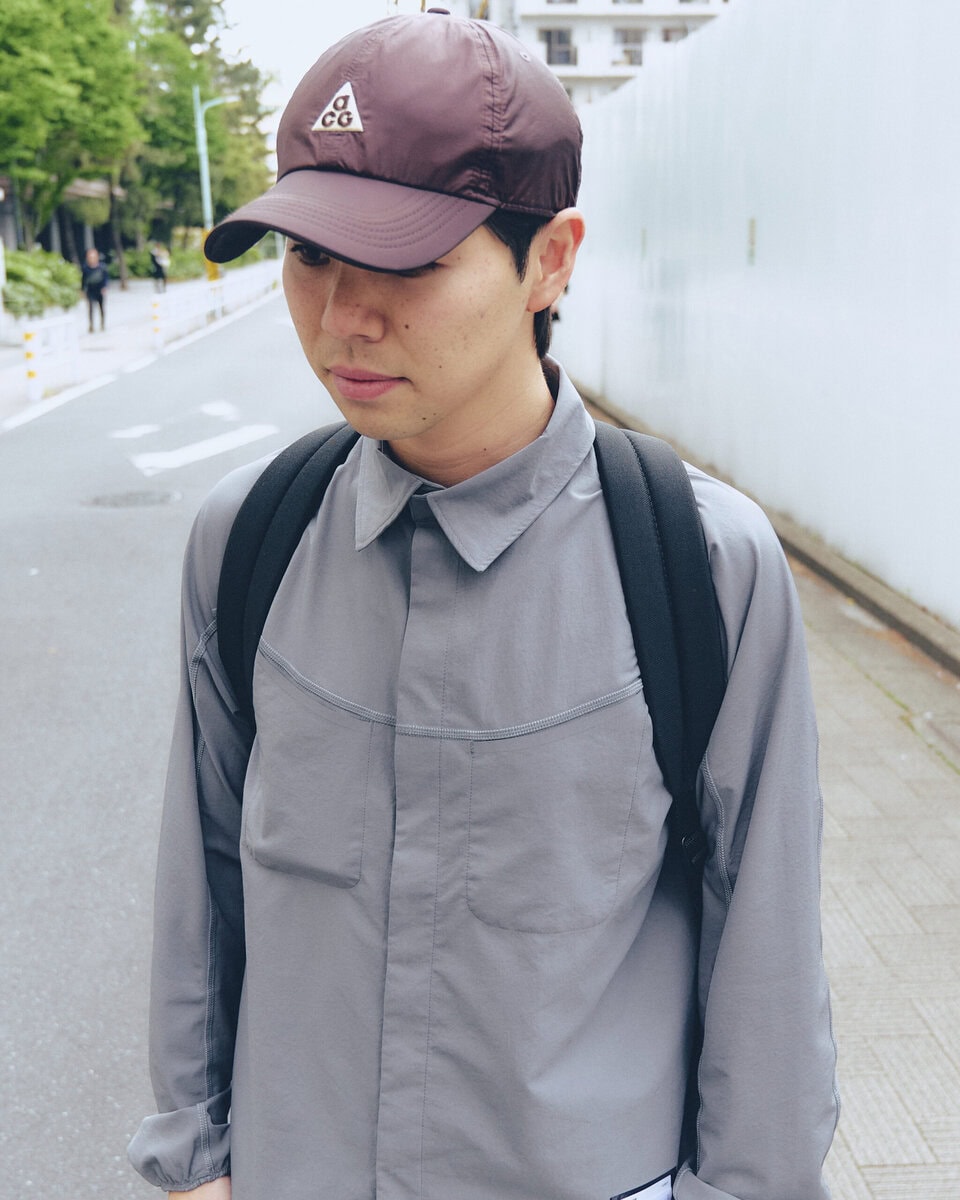 【20代スナップ@渋谷】ダイワピア39のボトムスにナイキのシューズで「今すぐ走り出せる格好」