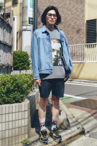 【30代スナップ＠原宿】渋Tシャツ＆渋サングラスで大人の色気を演出
