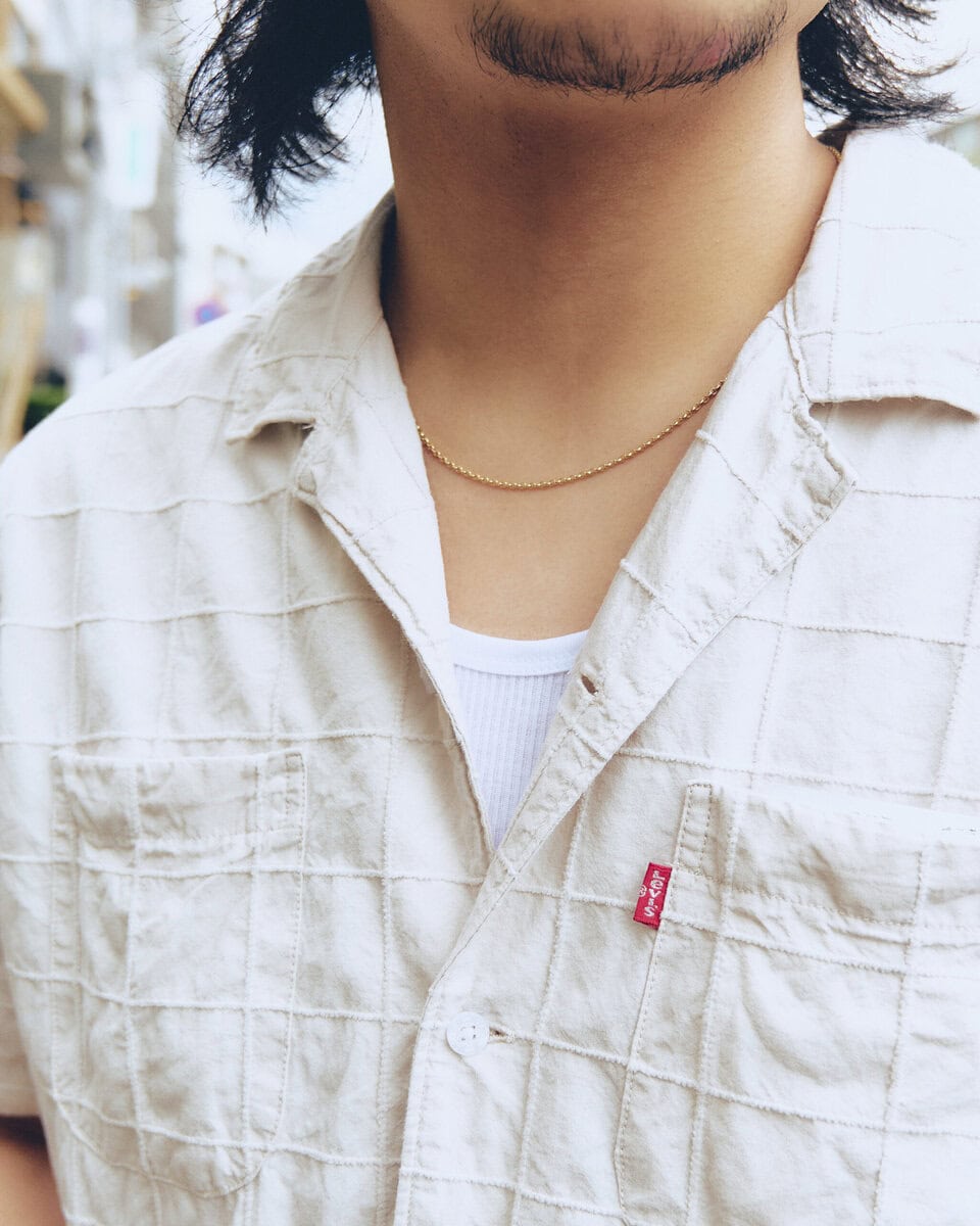 【20代スナップ@原宿】開襟シャツにデニムにサングラス…これぞシンプル王道夏コーデ