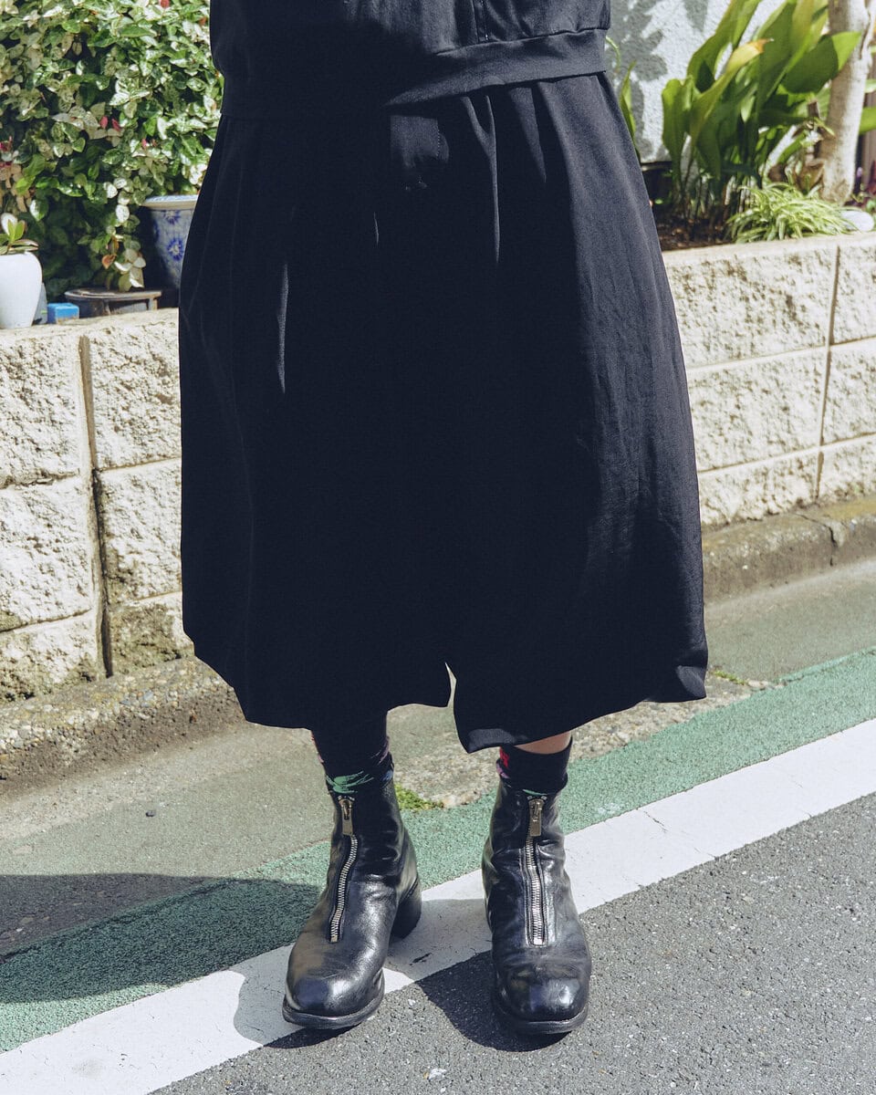 【20代スナップ@原宿】体型を考慮してパンツにボリューム感を出してトップスはタイトに