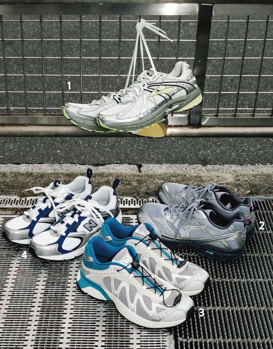 メッシュ×メタリックのスニーカー4選