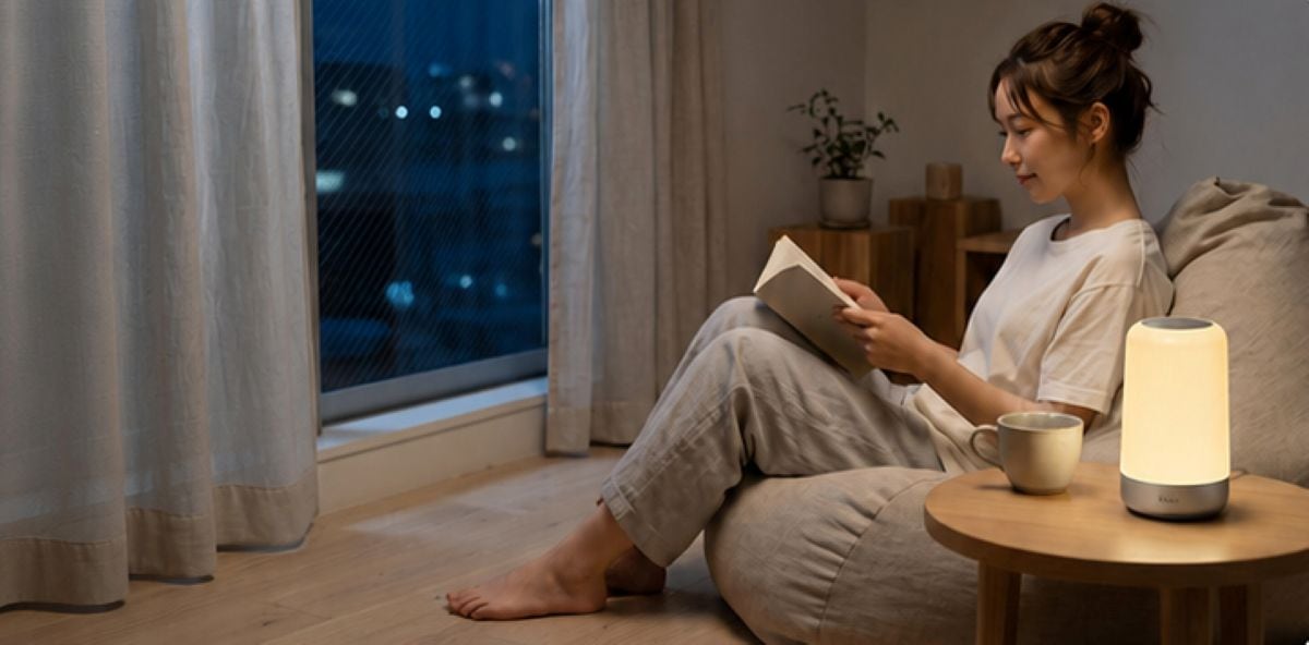 【睡眠の質を爆上げ】寝る前のスマホ時間がご褒美に変わる?スマートガジェット感覚で導入したい「lipro 太陽光スリープライト」