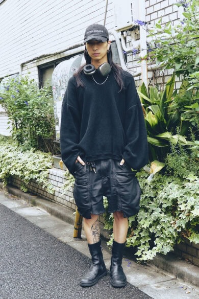 【20代スナップ@下北沢】キャップとパンツの“ダメージ具合”がいいアクセントに