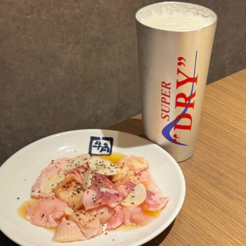 大人の特権コンボ！「ホルモンMIX」×「キンキン生ビール」