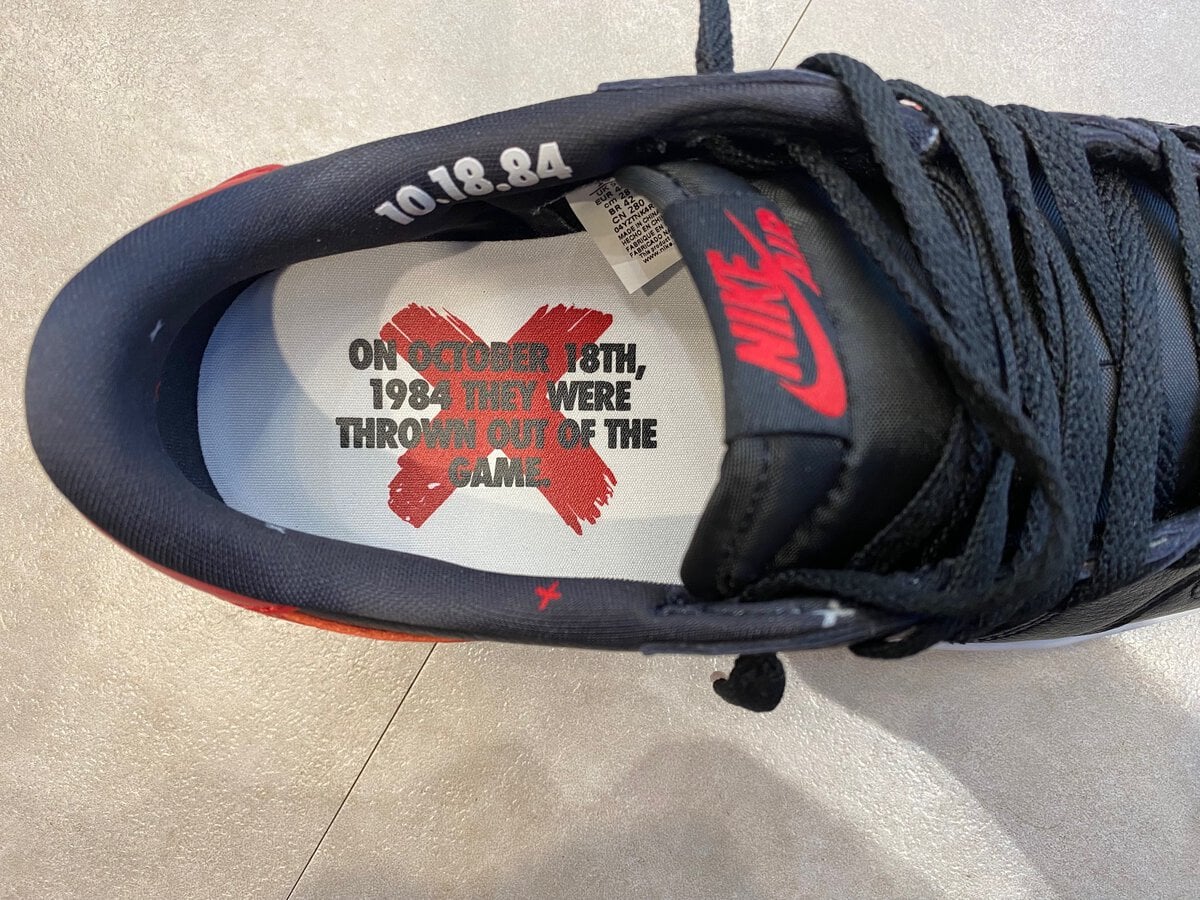 Nike(ナイキ)のエア ジョーダン 1 レトロ ロー OG "バーンド"