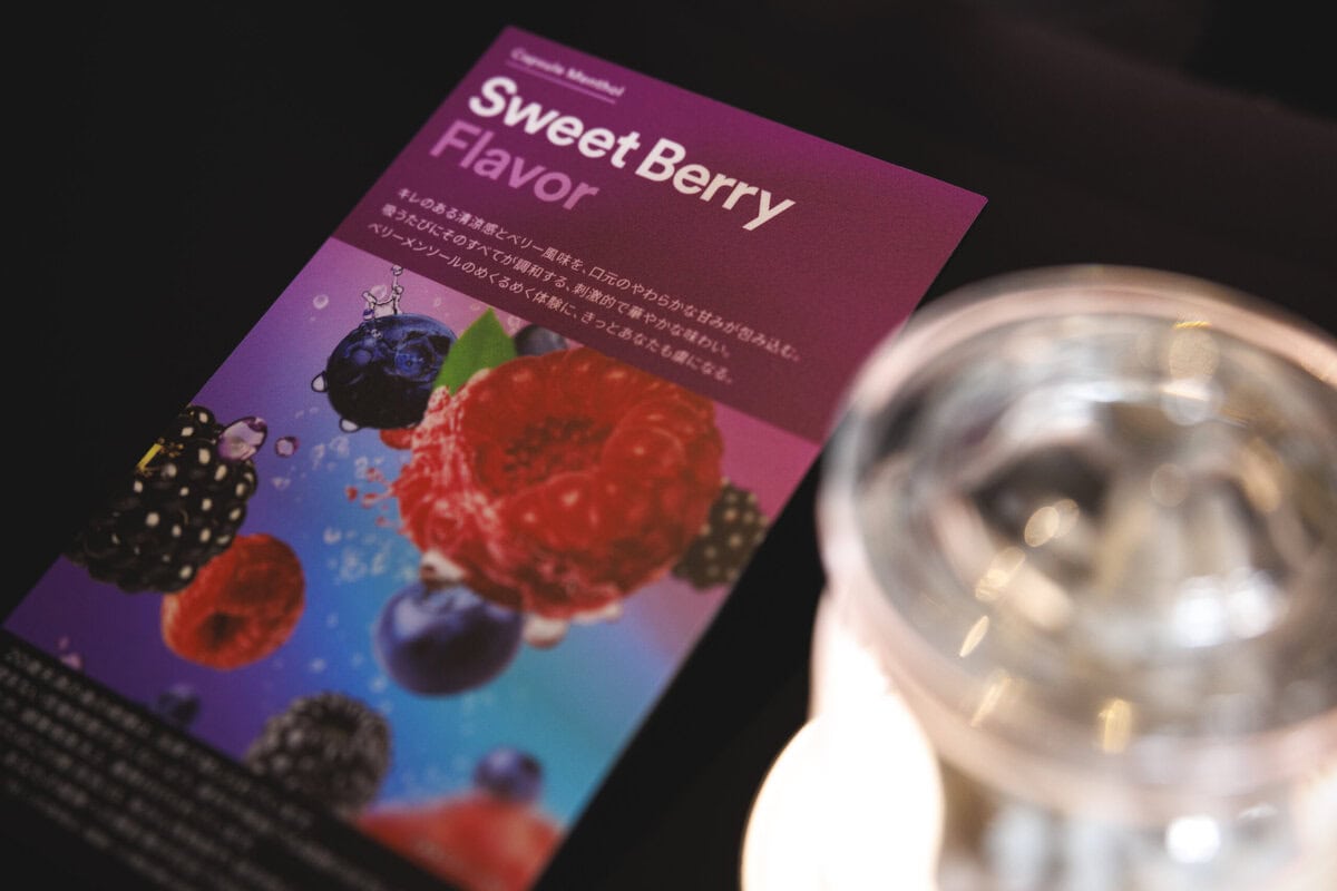 JT Ploom AURA(プルーム・オーラ)EVO(エボ)開発中銘柄 テイスティングイベント Ploom Taste Journey カプセルメンソール「スイートベリー」