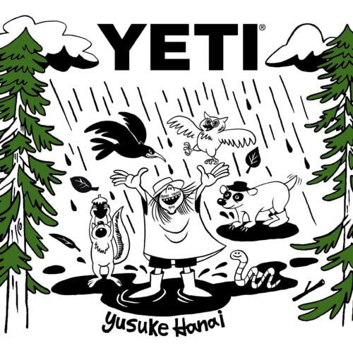 YETI®（イエティ）が、FUJI ROCK FESTIVAL ’26に初出展。アーティスト／イラストレーターのYUSUKE HANAI（花井祐介）とコラボレーションした限定アイテムを、2026年7月24日（金）〜26日（日）に開催されるFUJI ROCK FESTIVAL ’26会場内のYETI®ブースで販売する。