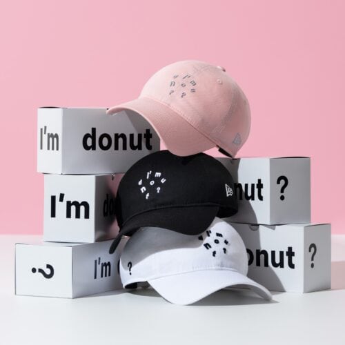 人気ドーナツ店「I’m donut？」がニューエラとコラボ！おなじみのアイコンを立体刺繍で表現した限定キャップ