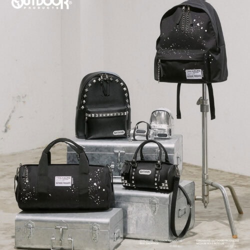 本コレクションは、OUTDOOR PRODUCTSを代表するデイパックとロールボストンをベースに、ミニ・ミディアム・ビッグの3サイズをラインアップ。