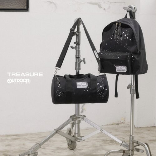 TREASUREの魅力とOUTDOOR PRODUCTSならではの機能性を融合し、日常使いはもちろん、ライブや旅行など幅広いシーンで活躍するコレクションに仕上げている。