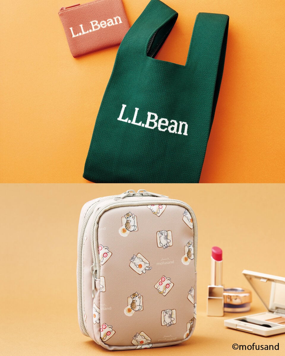【次号L.L.Beanとモフサンドの付録を速報】L.L.Bean(エルエルビーン)のニットバッグとモフサンドの自立2層ポーチどっちもほしい!:9/18発売リンネル2026年11月号・11月号増刊の付録をご紹介します